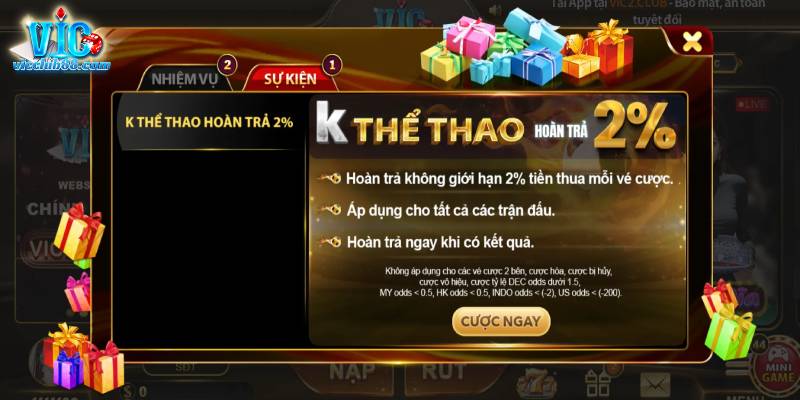 khuyen mai vicclub tai sanh the thao la mot loi the lon danh cho nhung ai dam me ca cuoc Khuyến mãi Vicclub tại sảnh Thể Thao là một lợi thế lớn dành cho những ai đam mê cá cược